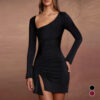 Autumn Slit Bodycon Mini Skirt